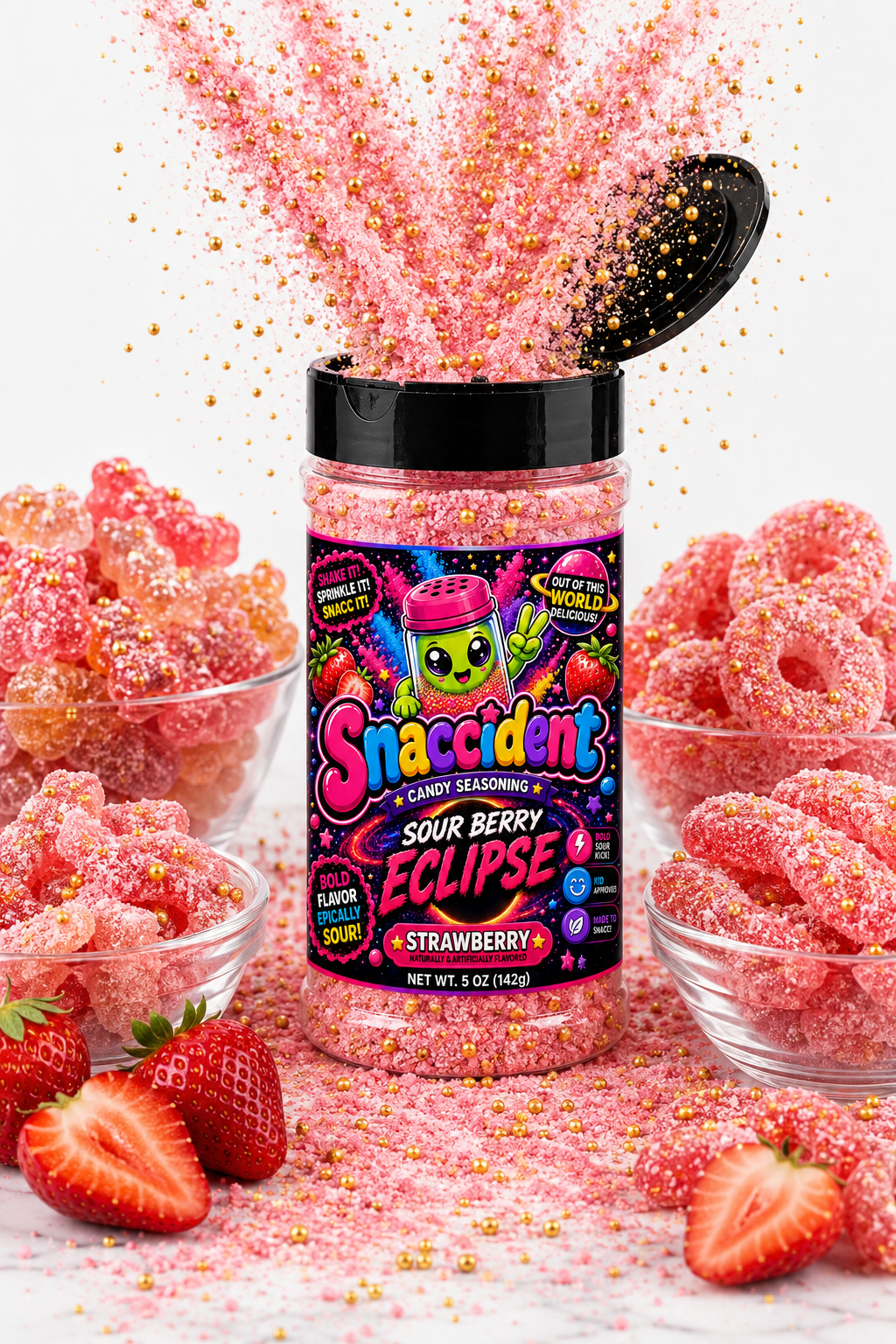Sour "Berry Eclipse" Candy Topping