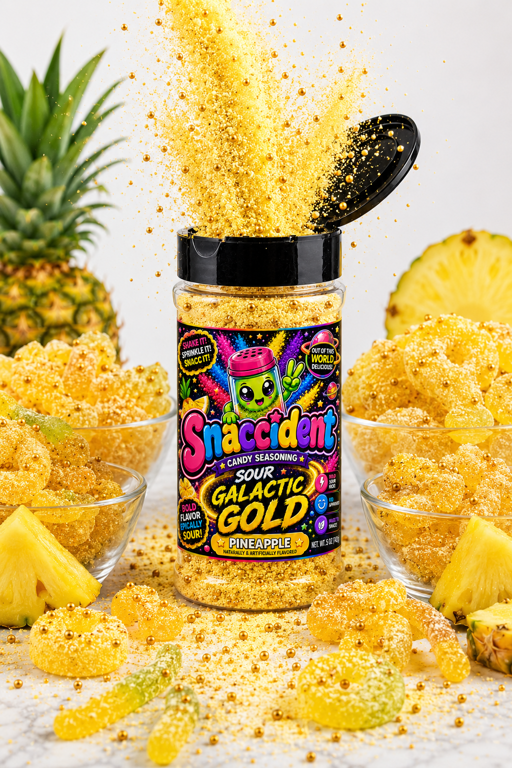 Sour "Galactic Gold" Candy Topping