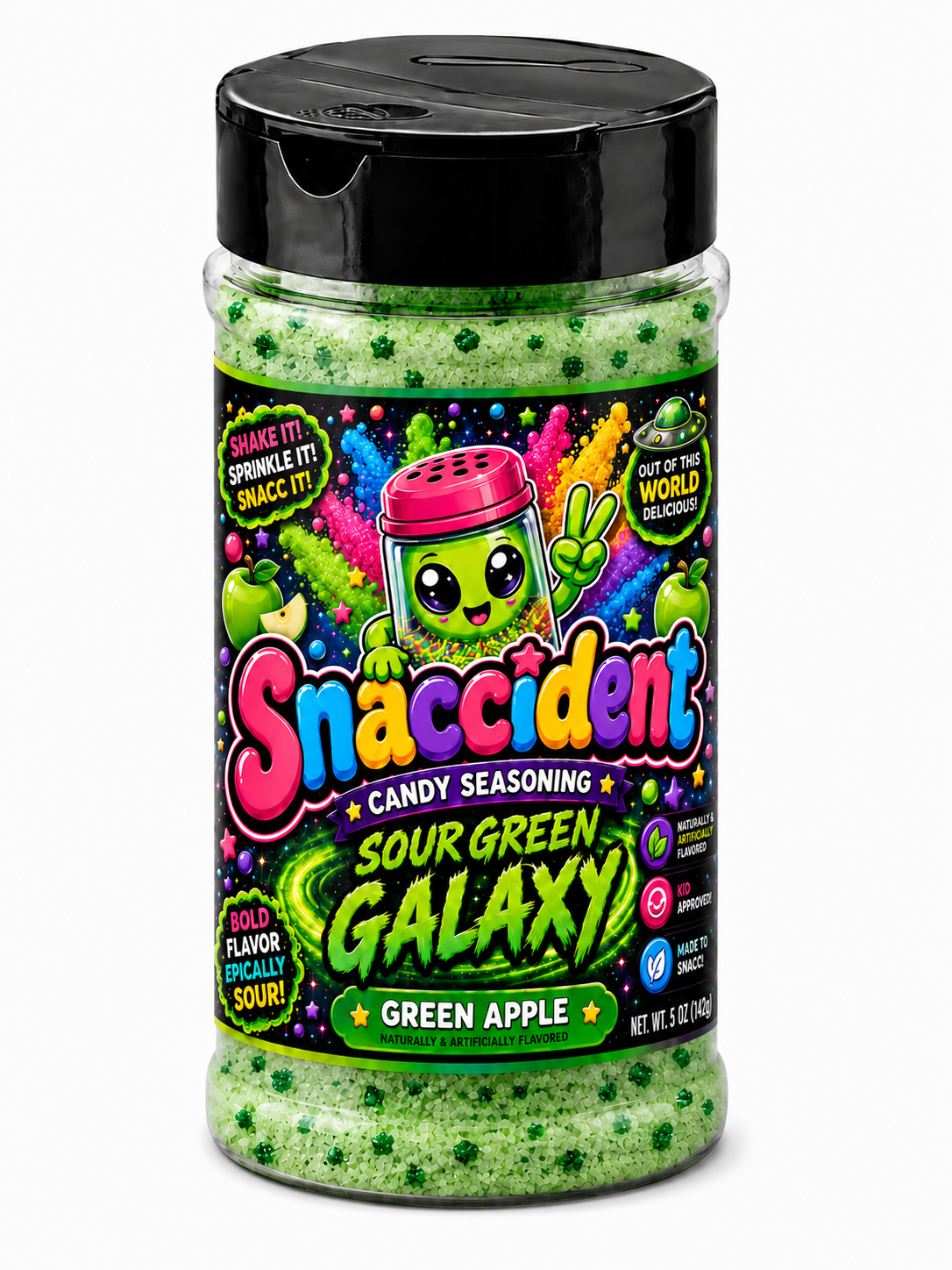 Sour "Green Galaxy" Candy Topping