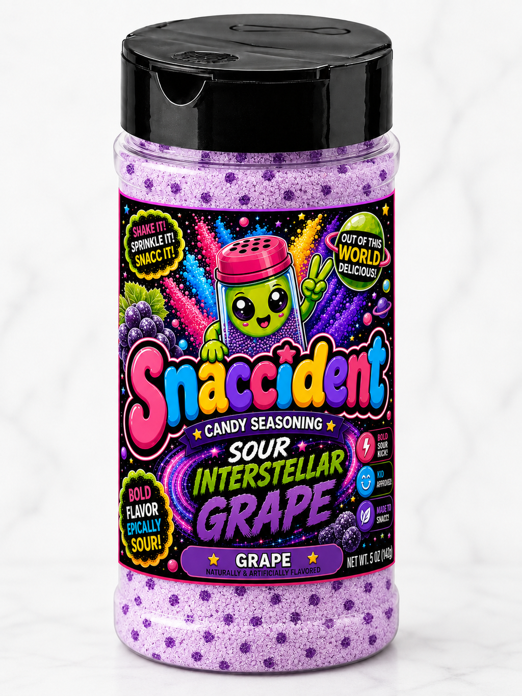 Sour "Interstellar Grape" Candy Topping