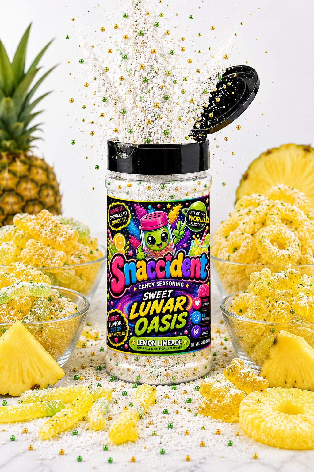 Sweet "Lunar Oasis" Candy Topping