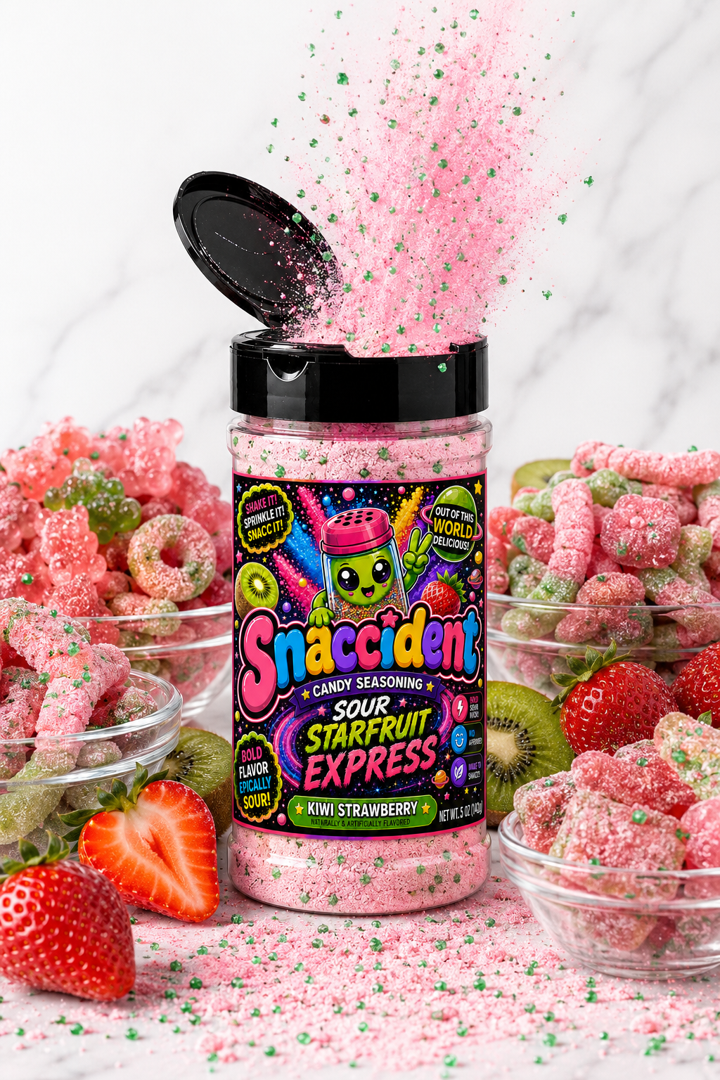 Sour Starfruit Express" Candy Topping
