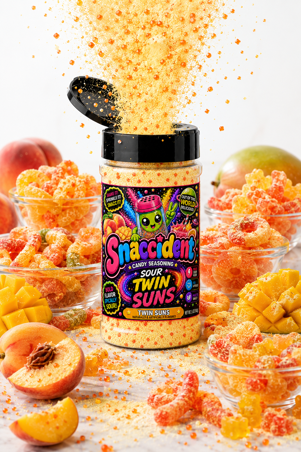 Sour "Twin Suns" Candy Topping